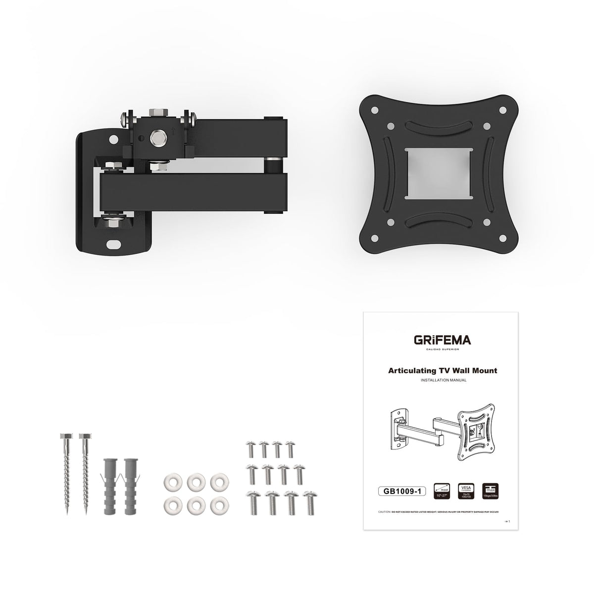 GRIFEMA Tilt TV Wall Bracket for 26 to 65 Inch TVs