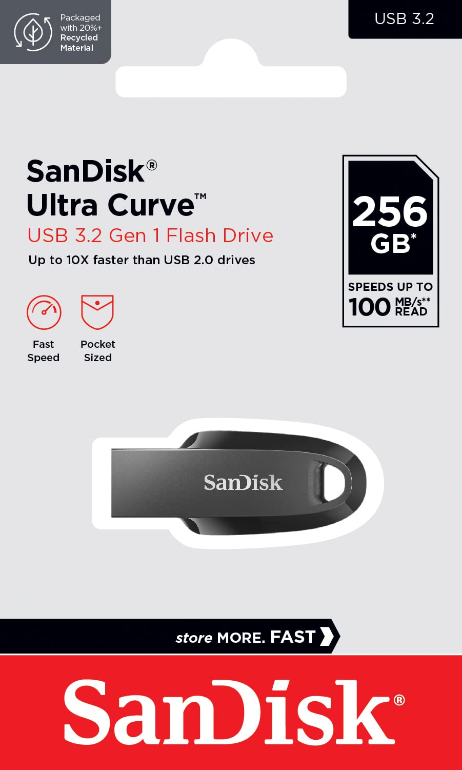 SanDisk 128GB Cruzer Blade USB 2.0 Flash Drive