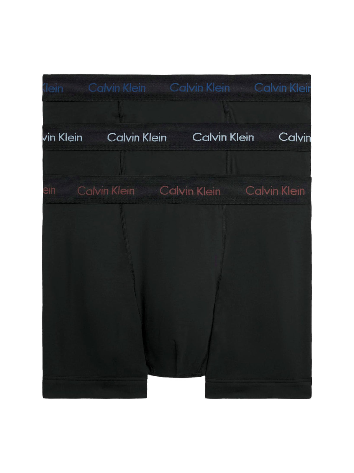 Calvin Klein Men’s 3 Pack Trunks with Logo Waistband