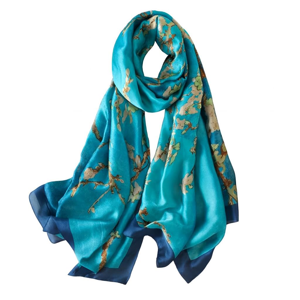 Trillion London® Silk Shawl Birthday Gifts for Women - Designer Silk Scarf