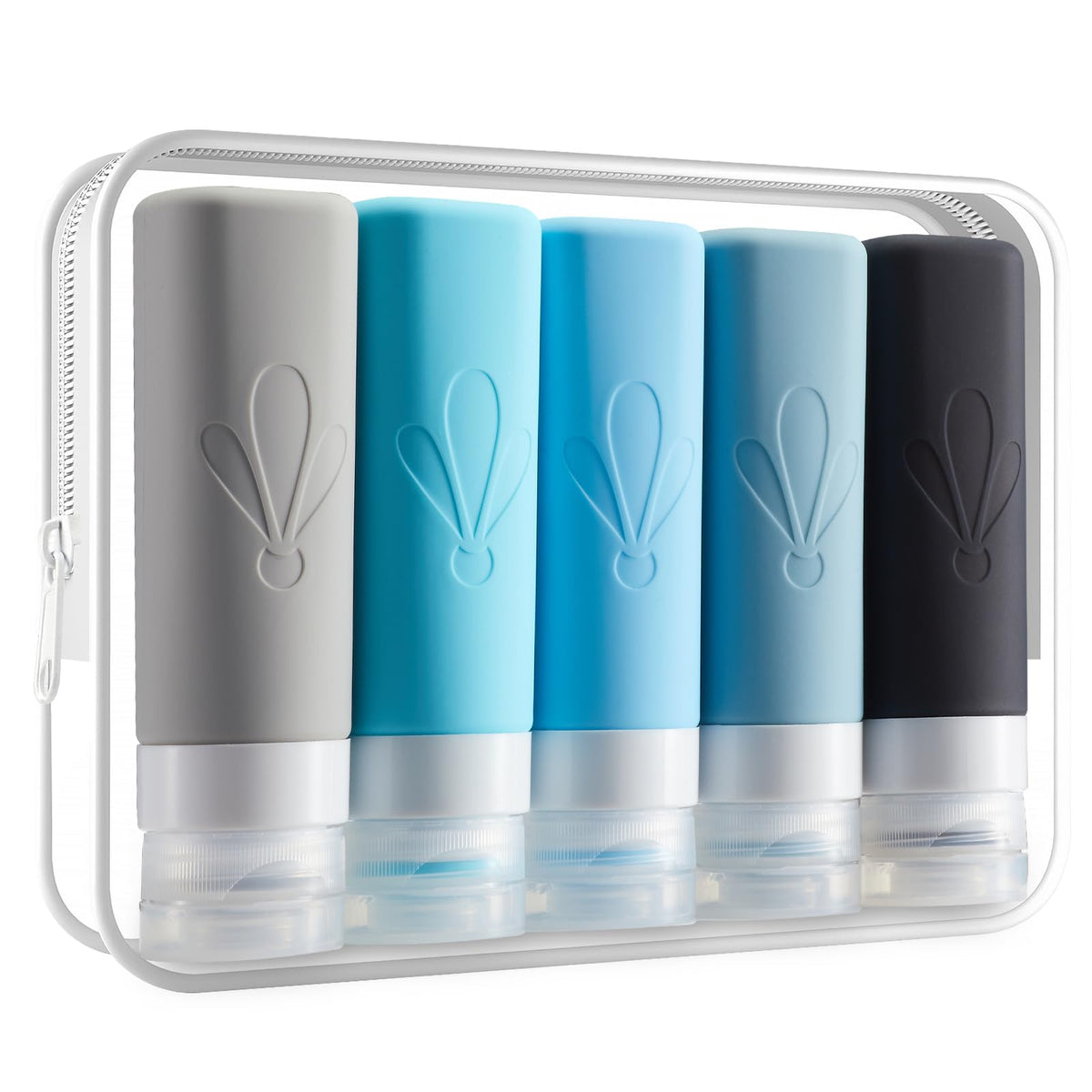 INSFIT Travel Bottles for Toiletries, 17 Pack Leakproof Travel Size Toiletries, Airplane Travel Essentials, Holiday Essentials for Women and Men with Labels/Clear Bag