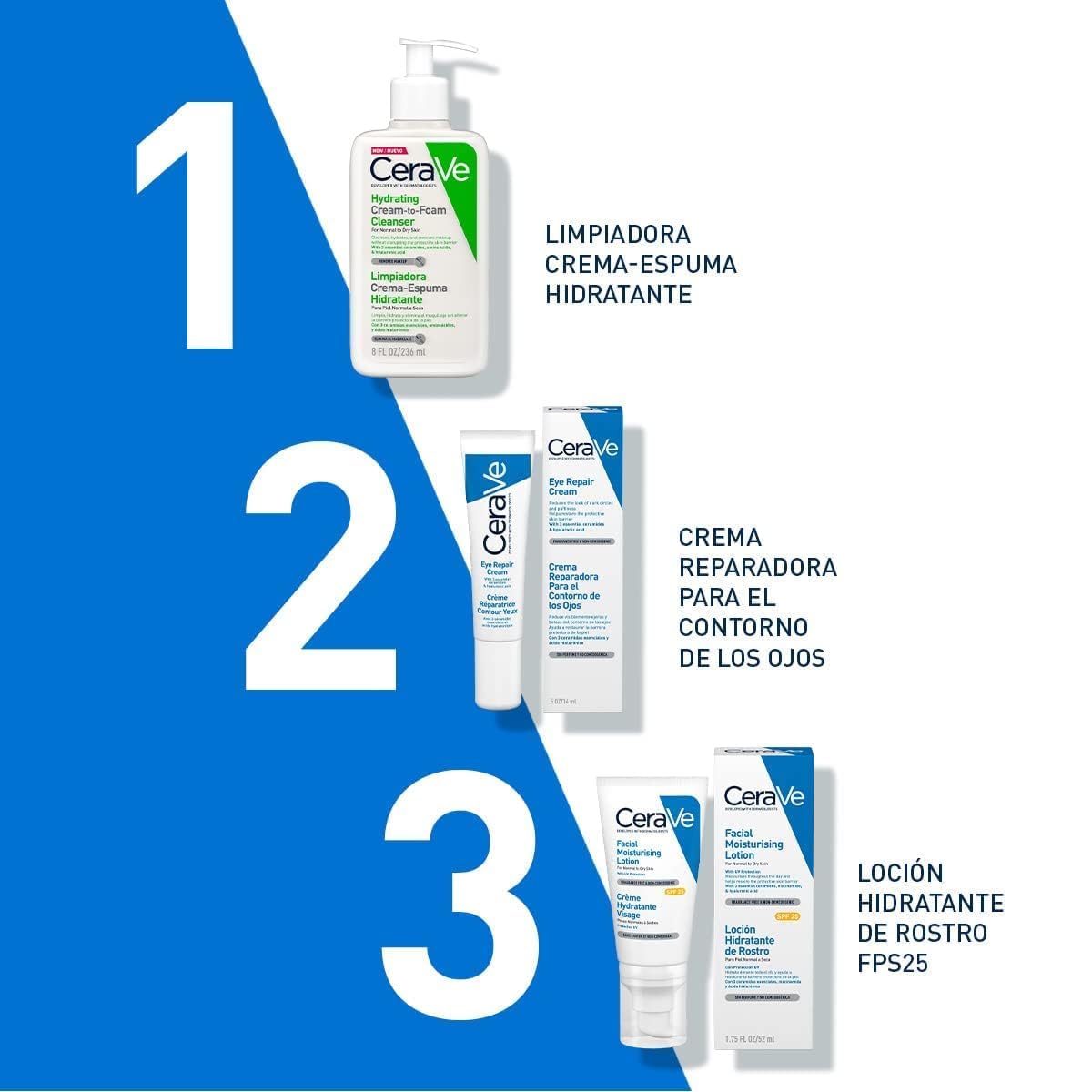 CeraVe AM Facial Moisturising Lotion SPF50 With 3 Essential Ceramides, Vitamin E, Niacinamide, MVE Technology, UVA UVB Protection, For Normal to Dry Skin, Lightweight, Non-Greasy, Allergy Tested, 52ml