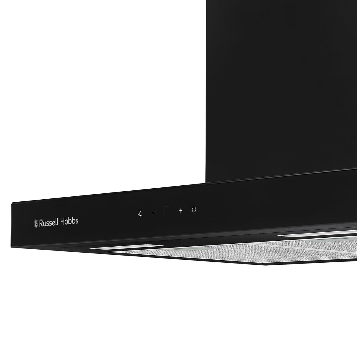 Russell Hobbs 90cm T-Shaped Cooker Hood in Stainless Steel with 3 Speed Settings, 3x Washable Aluminium Filters, Extraction or Recirculation, Boost Function, LED Lights A++ Energy Rating, RHGCH903SS