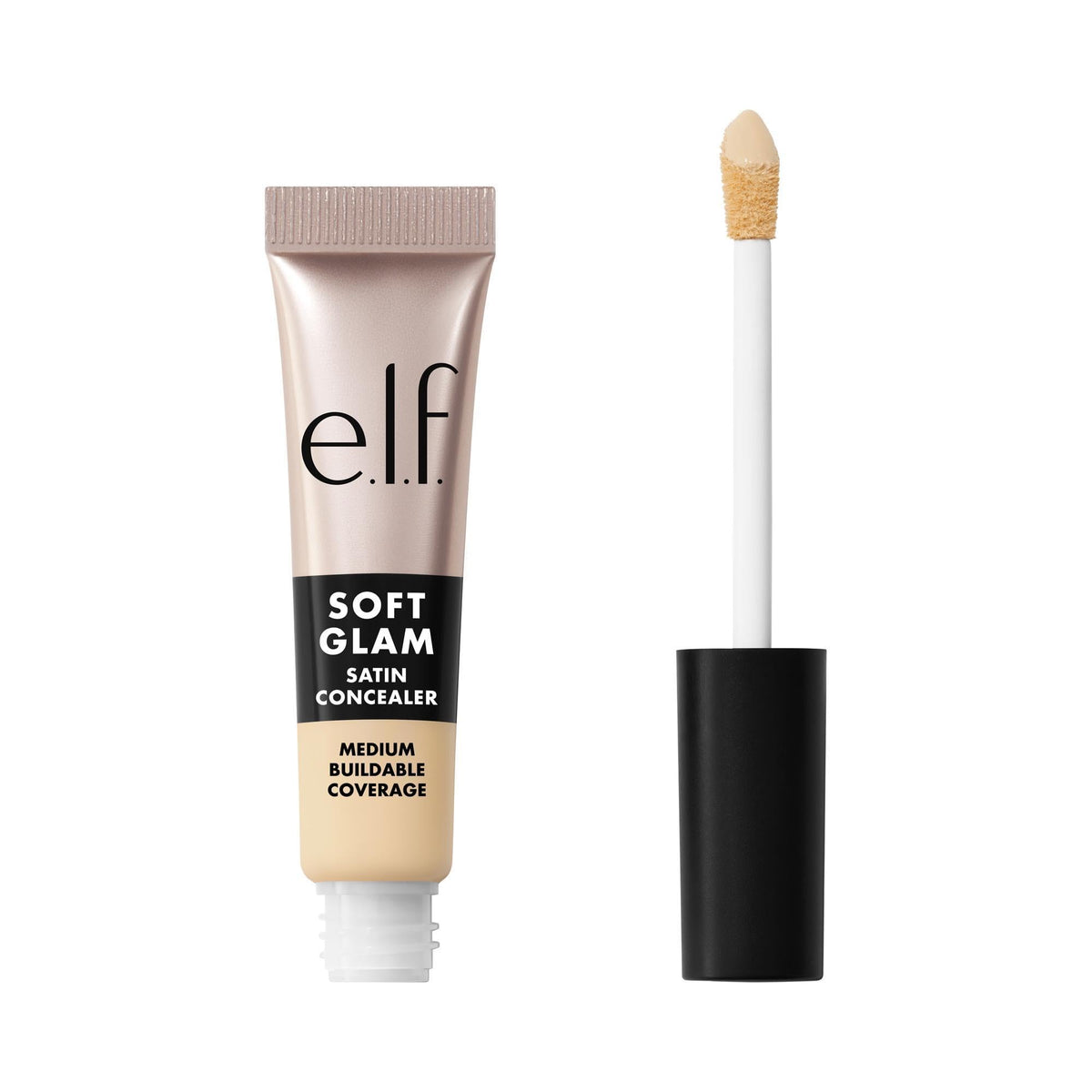 e.l.f. Soft Glam Satin Concealer, Medium Coverage for Blemishes & Under-Eye, Crease-Resistant, Long-Lasting, Vegan & Cruelty-Free, 10 Fair Cool