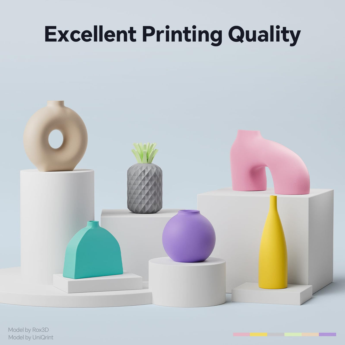 DEEPLEE Matte PLA Filament 1.75mm Matte White 1kg