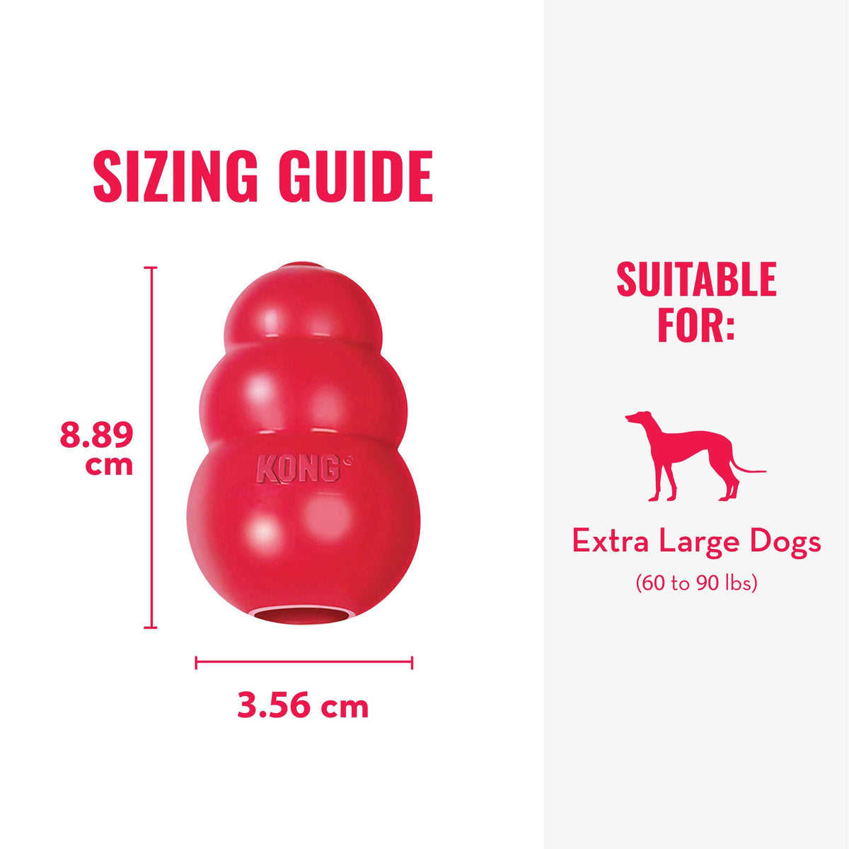 KONG Classic Stuffable Dog Toy, For Medium Dogs