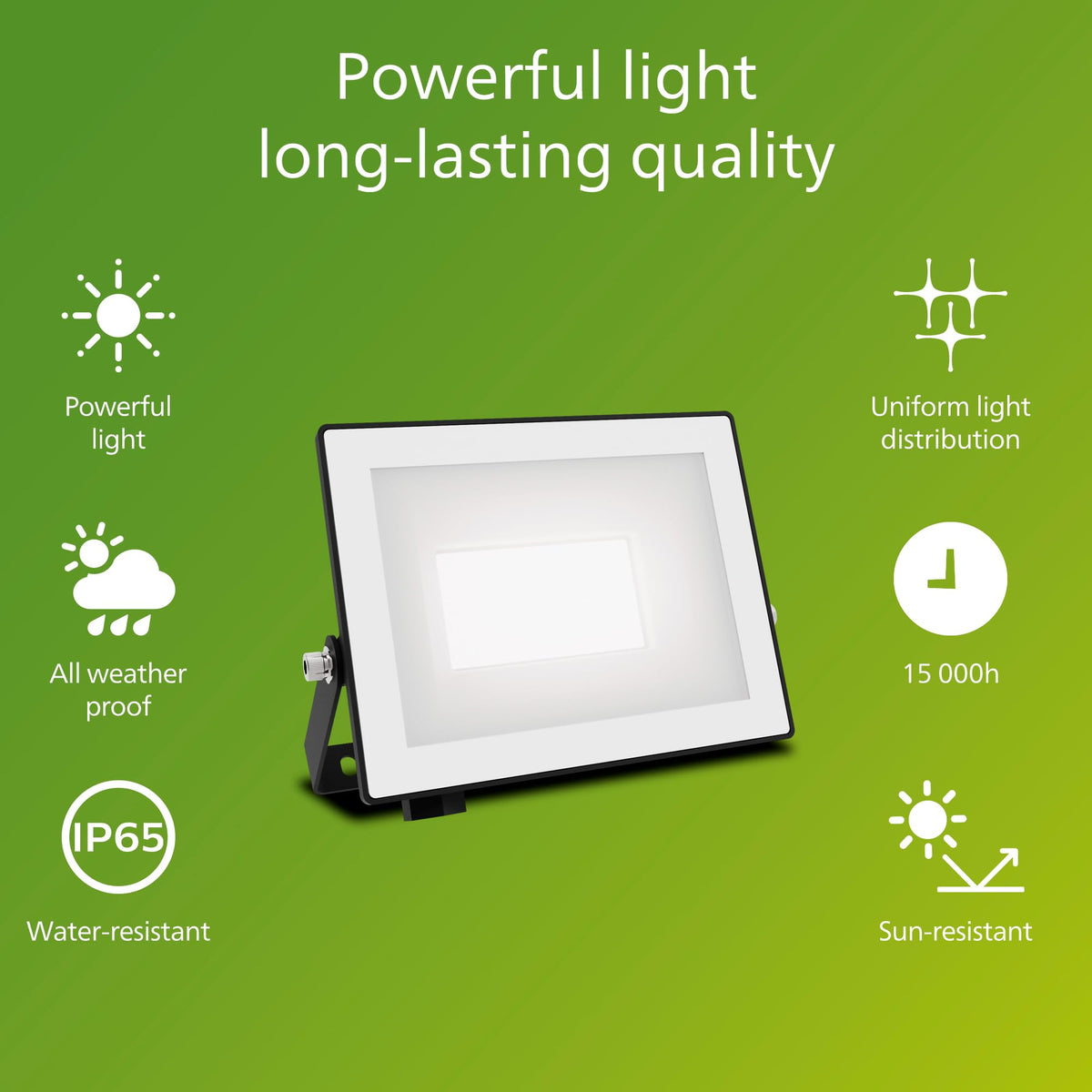 Philips Lois Outdoor Floodlight, White, 10 W