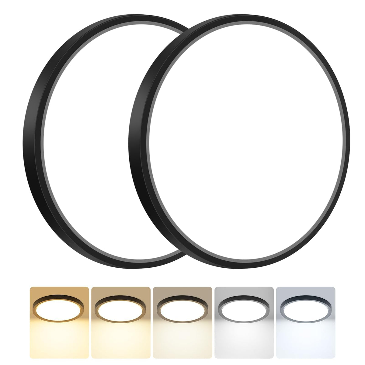 Peasur Bathroom Light, 3000K/3500K/4000K/5000K/6500K 5 Color Temperature