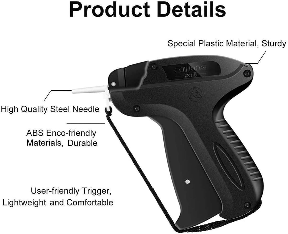 Stitchy Quick Clothing Fixer, Mini Stitch Gun for Clothes, Clothing Stitch Tagging Gun with Case,Stitchy Tool with 6 Needles,1500 Black & 1500 White 5mm Micro Fasteners