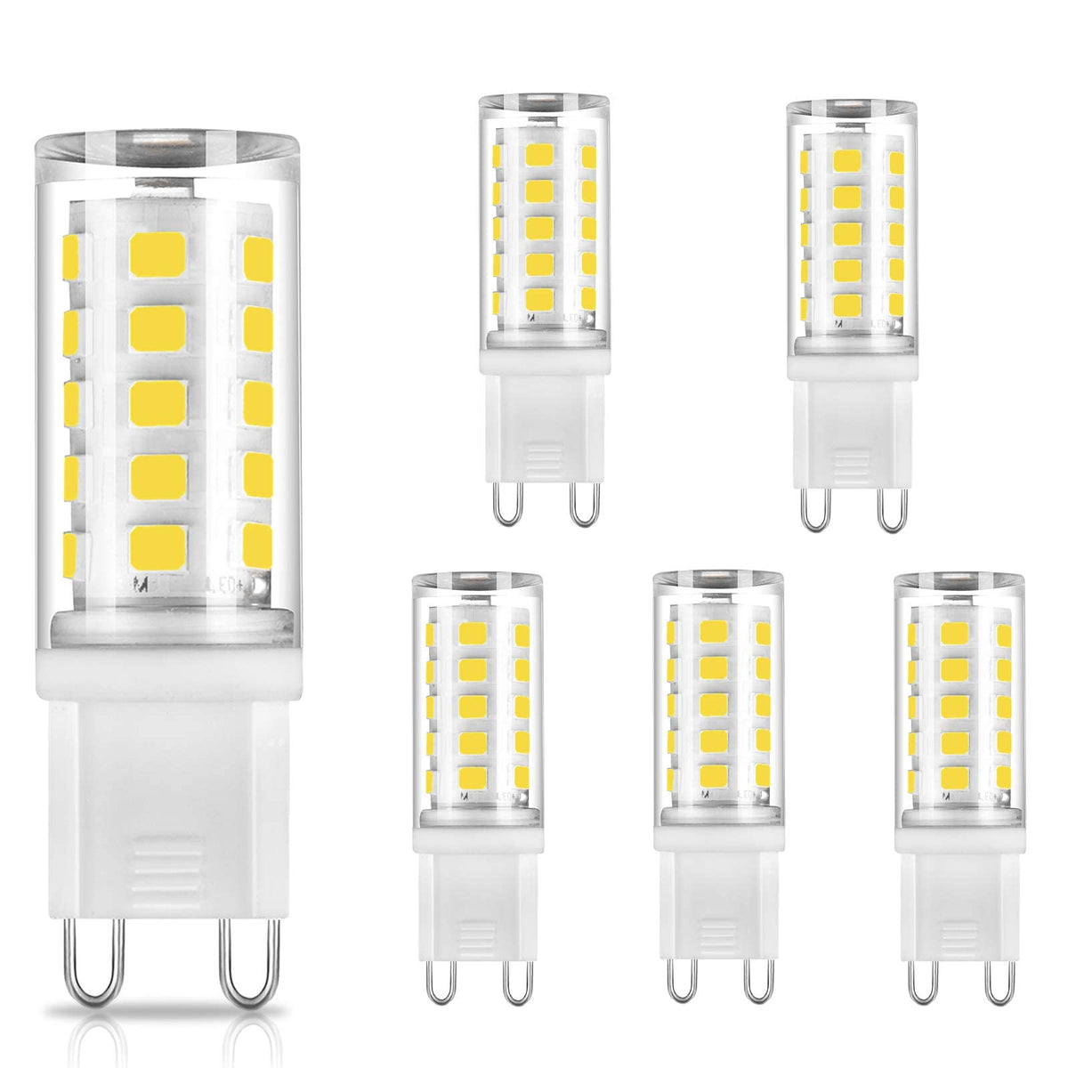 G9 LED Bulbs Warm White 2700K, 3W 350LM, Non-dimmable, 10 Pack