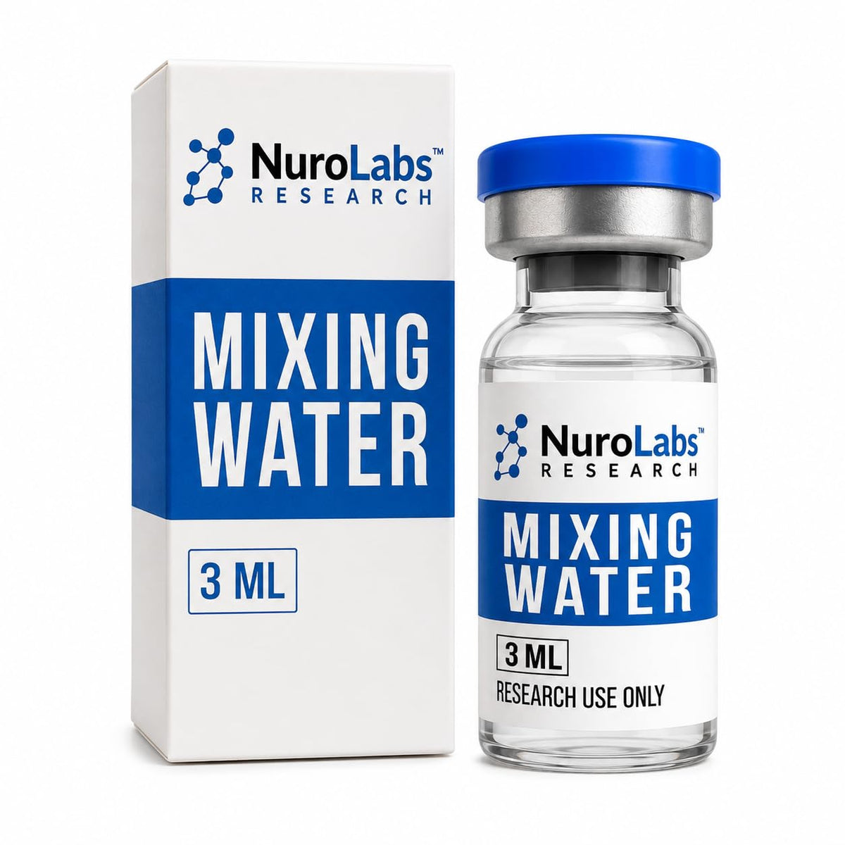 Mixing Water 10ml | Water Solution | Multi-Use Glass Vial | Securely Sealed |