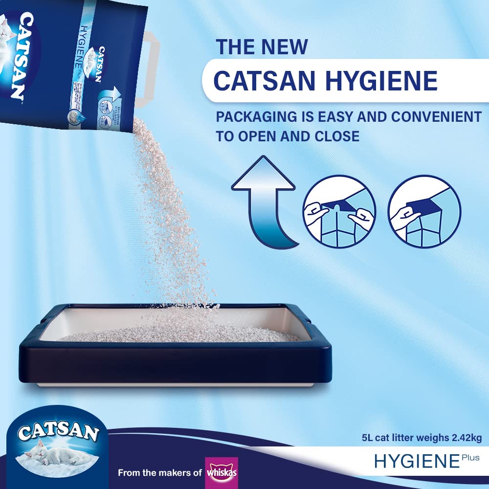 Catsan Hygiene Non-Clumping Odour Control Cat Litter 5L