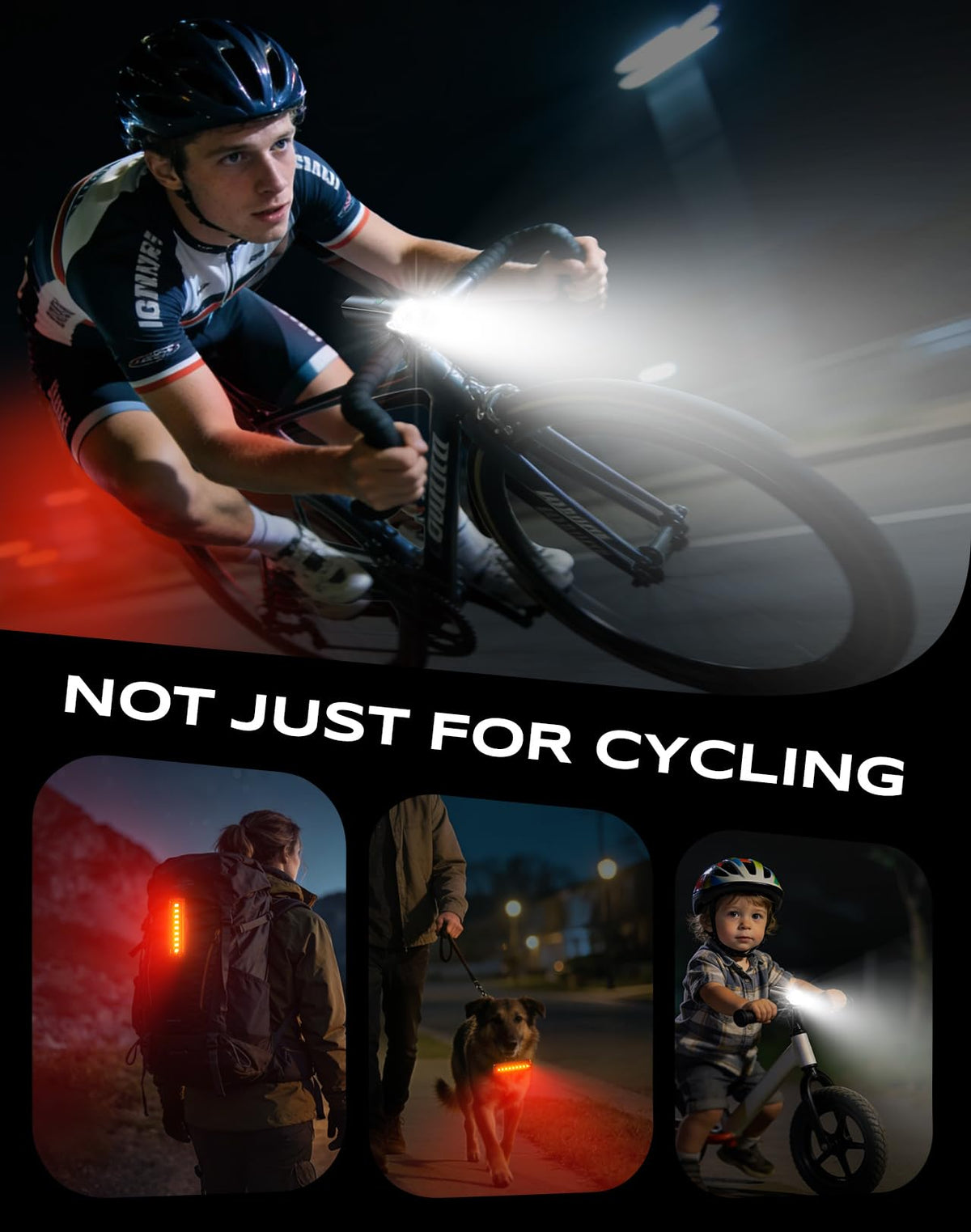 CIRYCASE 2026 New Bike Lights with Wide Beam, Bike Lights Front and Back