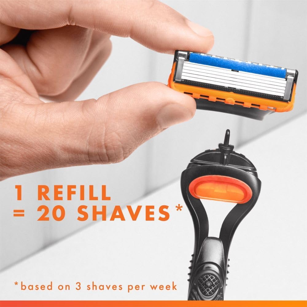 Gillette Fusion5 Razor for Men with Precision Trimmer, 1 Handle, 10 Refills