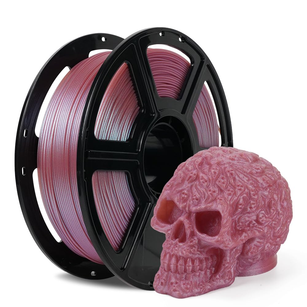 FLASHFORGE 3D Printer Filament, PLA PRO Filament 1.75mm, 1KG Spool (2.2lbs), Dimensional Accuracy +/- 0.02mm for FDM 3D Printers, Better Tenacity & No Knotting (White)