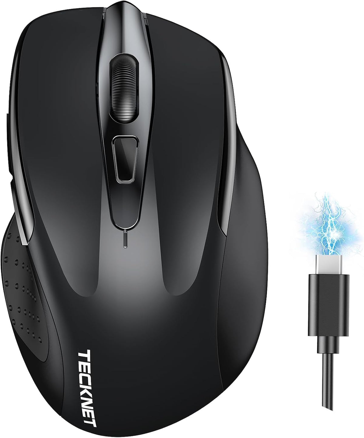 TECKNET Bluetooth Mouse, Rechargeable Bluetooth Wireless Mouse
