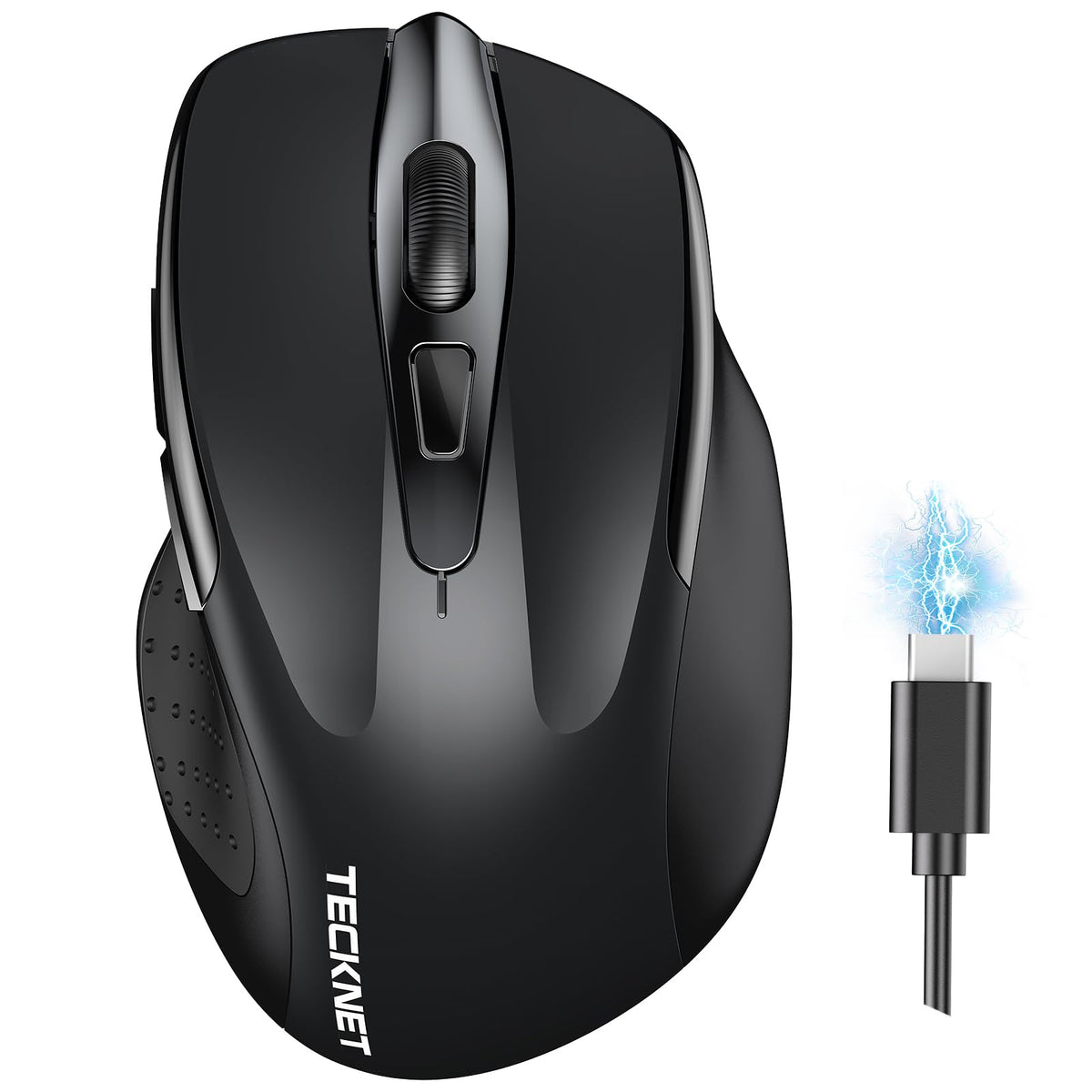 TECKNET Bluetooth Mouse, Rechargeable Bluetooth Wireless Mouse