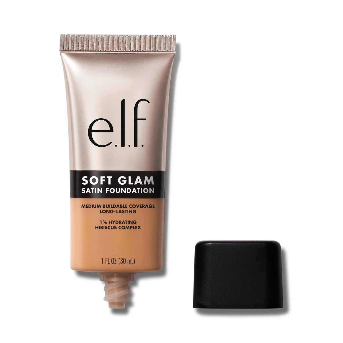 e.l.f. Soft Glam Foundation, Medium Coverage, Long-Lasting & Buildable Foundation For A Smooth, Satin Finish, Vegan & Cruelty-Free, 21 Light Neutral