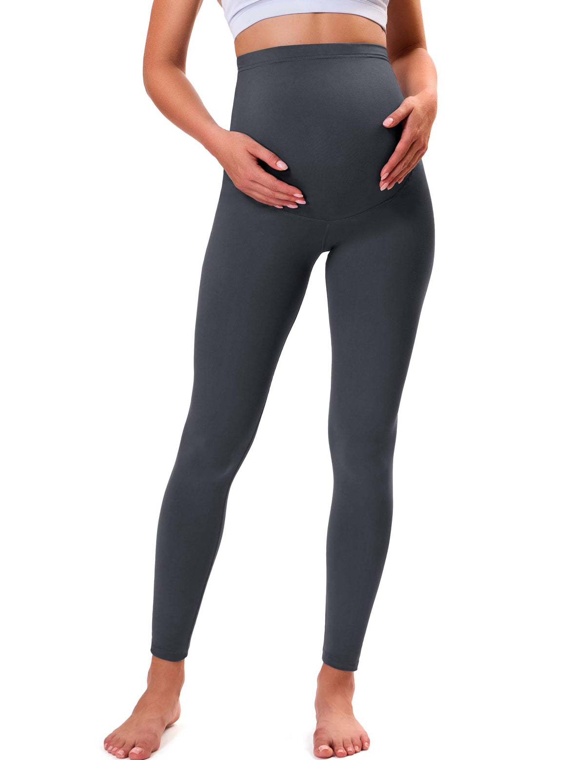 VALANDY Creamlush Over Bump Maternity Leggings for Women