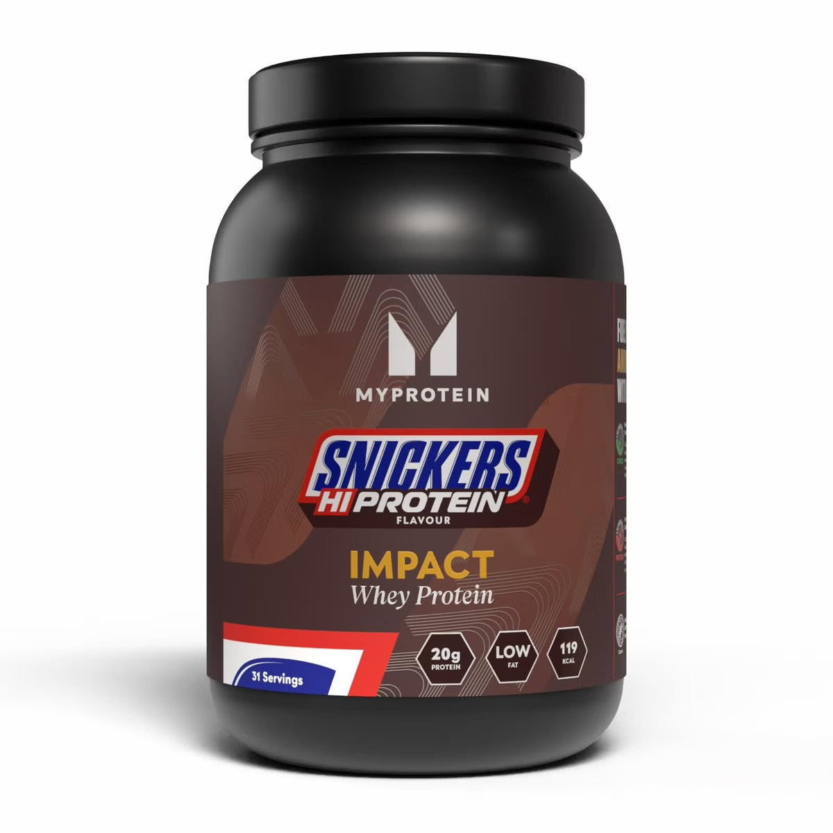 Myprotein Impact Whey Protein Powder | Vanilla - 30 Servings | Up to 23 g Whey Protein Per Serving with BCAAs | Builds Lean Muscle, Speeds Recovery | Low Fat & Carbs | Vegetarian