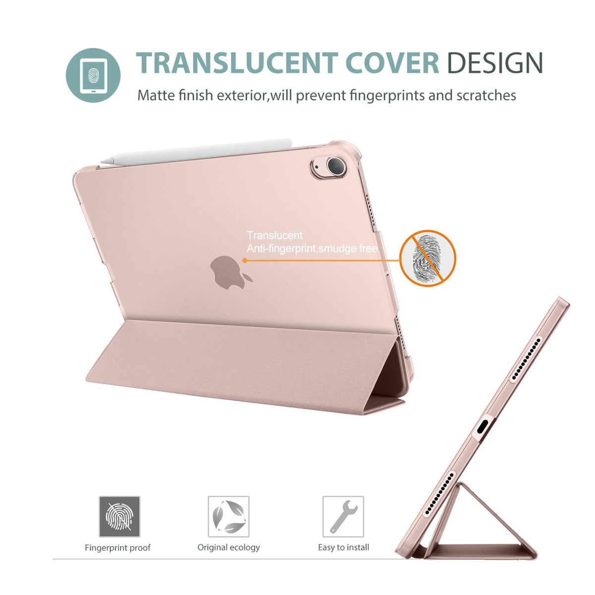 ProCase for iPad Air 11-inch Case M4/M3/M2, Air 5th/4th Gen 10.9,Navy