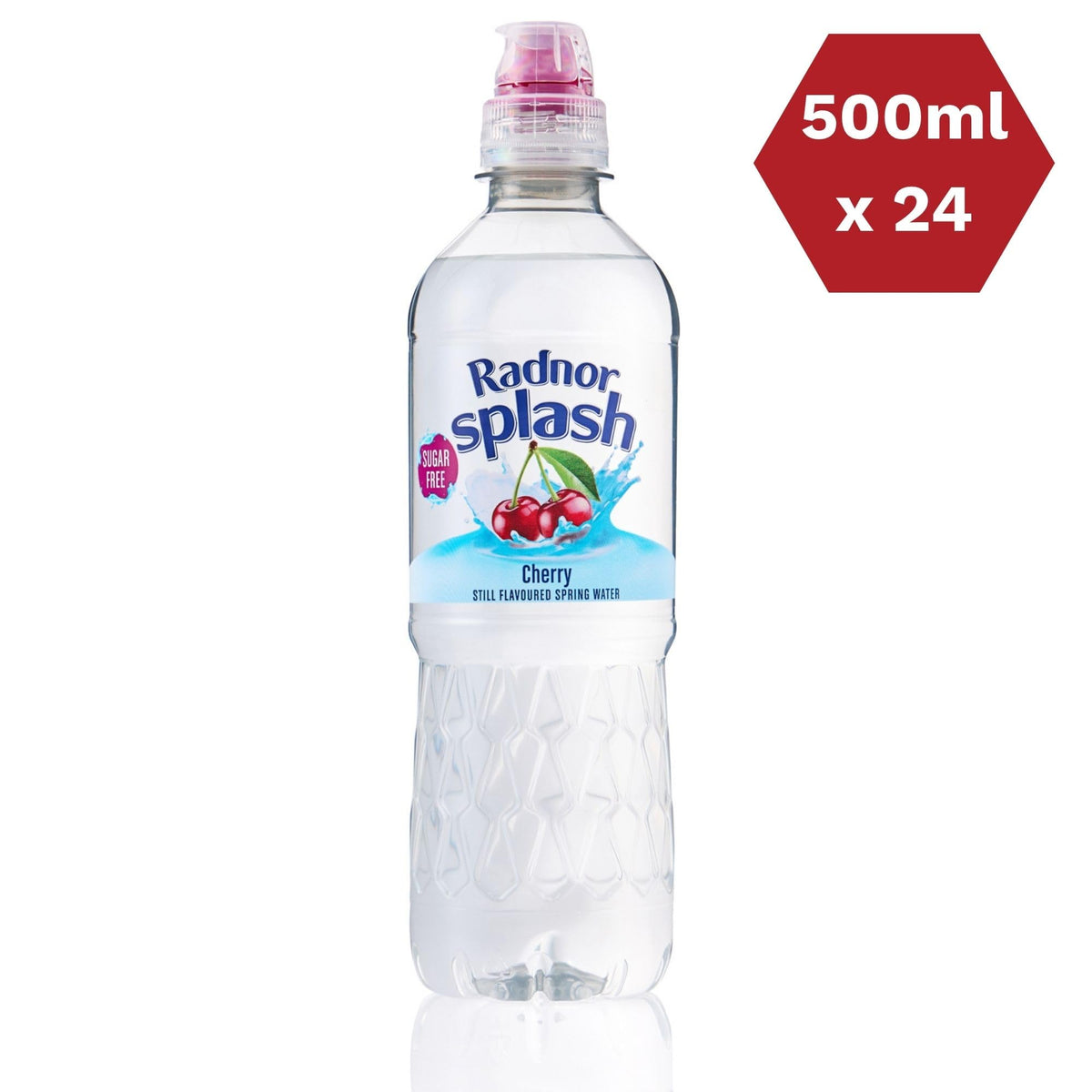 Radnor Splash Flavoured Water Sugar Free 500ml - Pack of 24 (Strawberry)