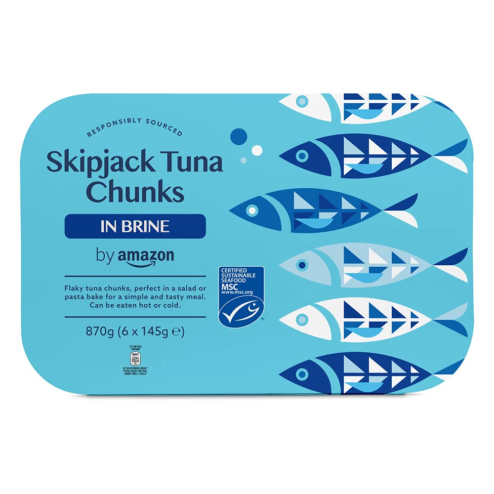by Amazon MSC Skipjack Tuna Chunks in Spring Water, 4x145g
