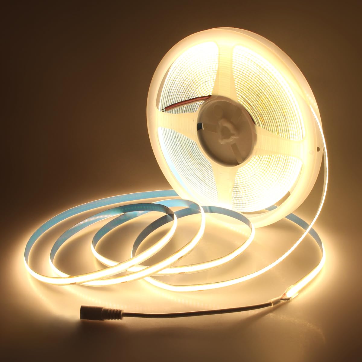 Aclorol 12V Red LED Lights for Bedroom 5M Fleixible COB LED Strip Light