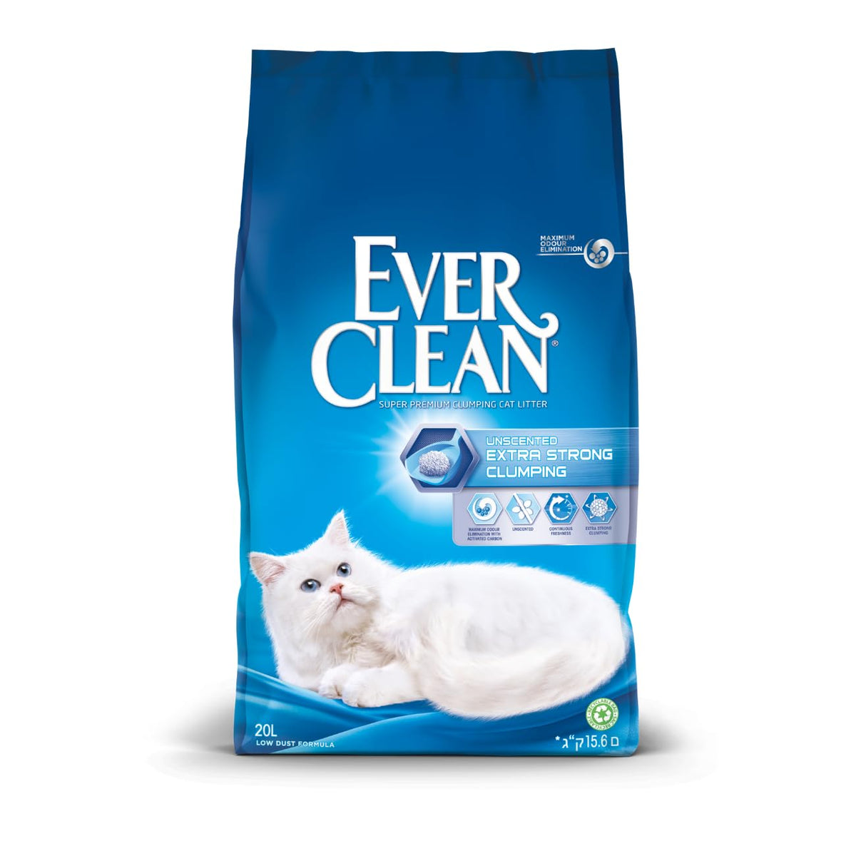 Ever Clean Clumping Cat Litter, Extra Strong Clumping Cat Litter, Unscented, Unbeatable clumping strength, 10L