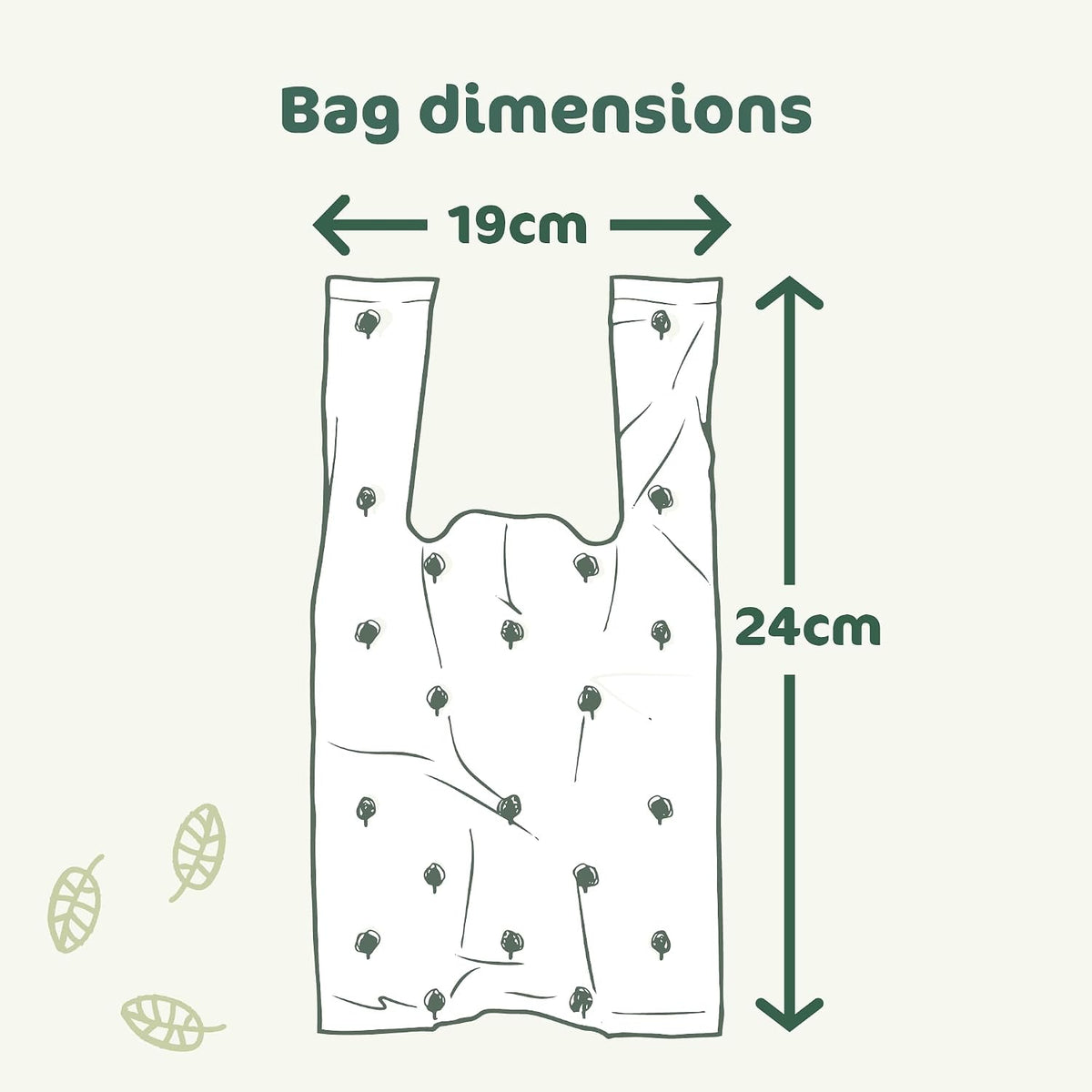 Naty compostable nappy bags with easy tie handles, 50 count