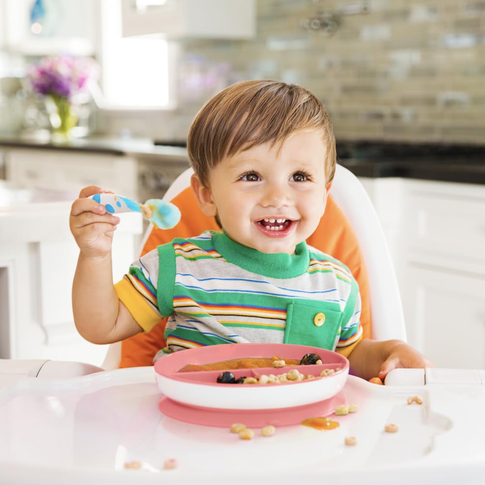 Munchkin Stay Put Baby Suction Bowl Set| Baby Bowls for Weaning| Baby Feeding Suction Dish Pack| for Babies & Toddlers 6 Months+|BPA Free Weaning Set for Babies| Microwave/Dishwasher Safe | 3 Pack