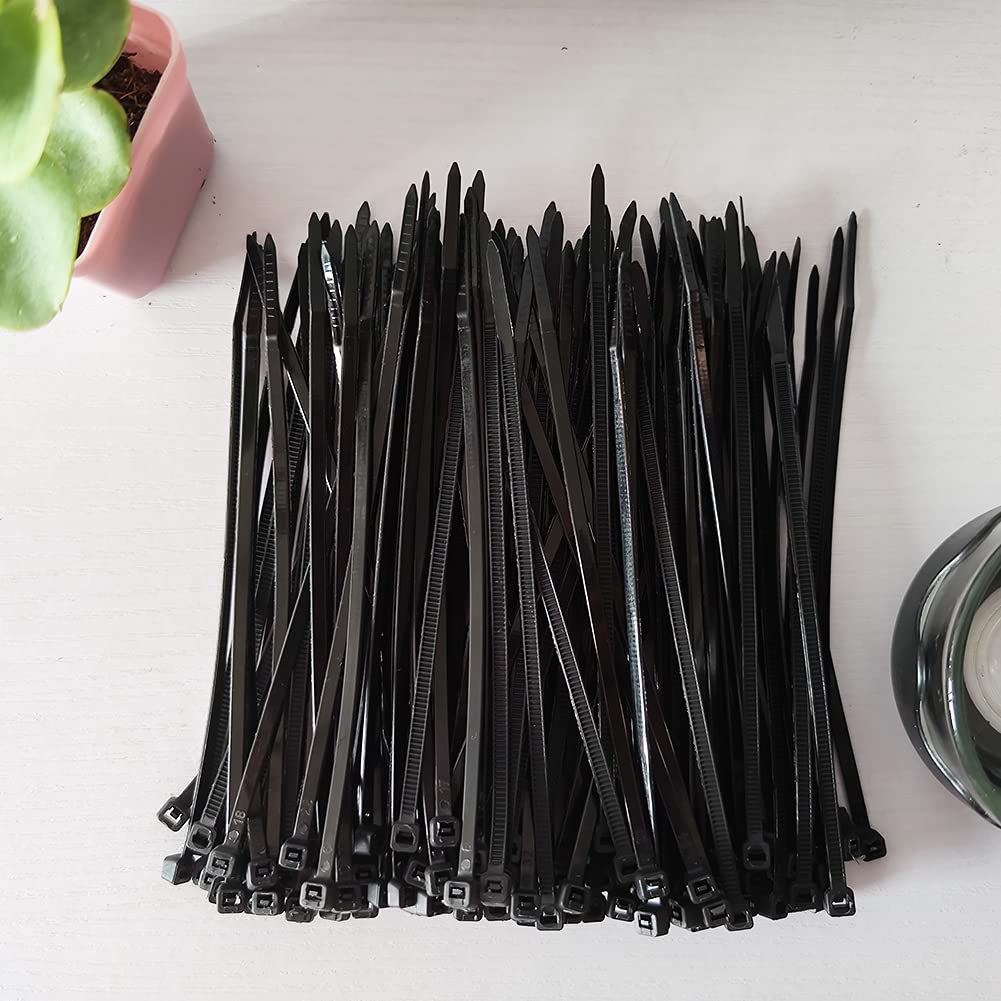 100 Pack Yellow Plastic Cable Ties 300mm×3.6mm Heavy Duty Strong Nylon Premium Self Locking 12 inch/30 cm Long Zip Tie Wraps