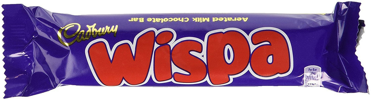 Cadbury Wispa Chocolate Bar, Smooth Milk Chocolate, 4 x 27.9 g (Pack of 1)