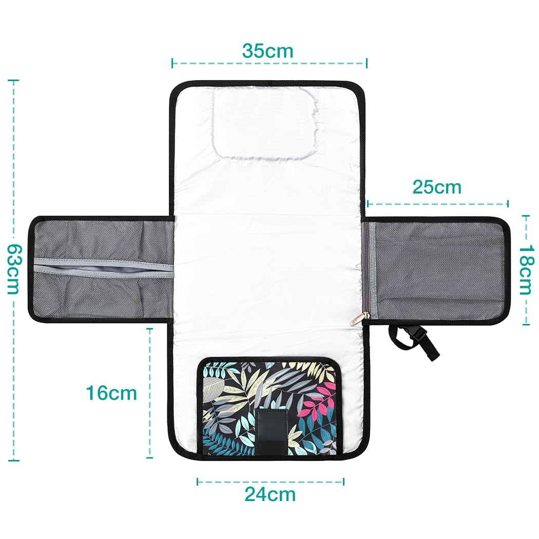 Lekebaby Portable Nappy Changing Mat Travel Baby Change Mat