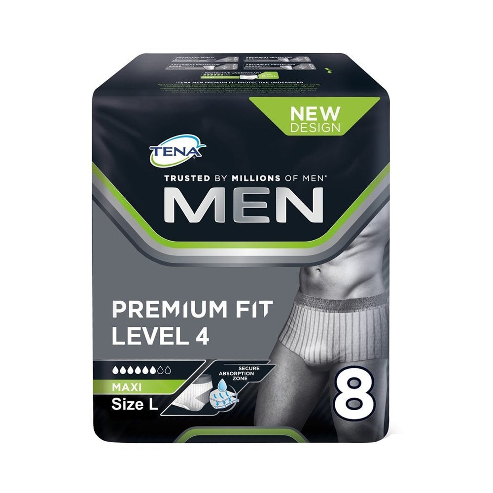 Tena - Tena Men Premium Fit Level 4 (Size L/XL) Protective Underwear - 10 Pieces