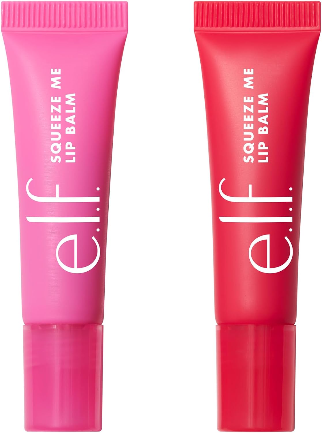 e.l.f. Squeeze Me Lip Balm Duo, Moisturizing Lip Balm for a Sheer Tint of Colour, Infused with Hyaluronic Acid, Vegan & Cruelty-Free, CHERRY/BUBBLEGUM