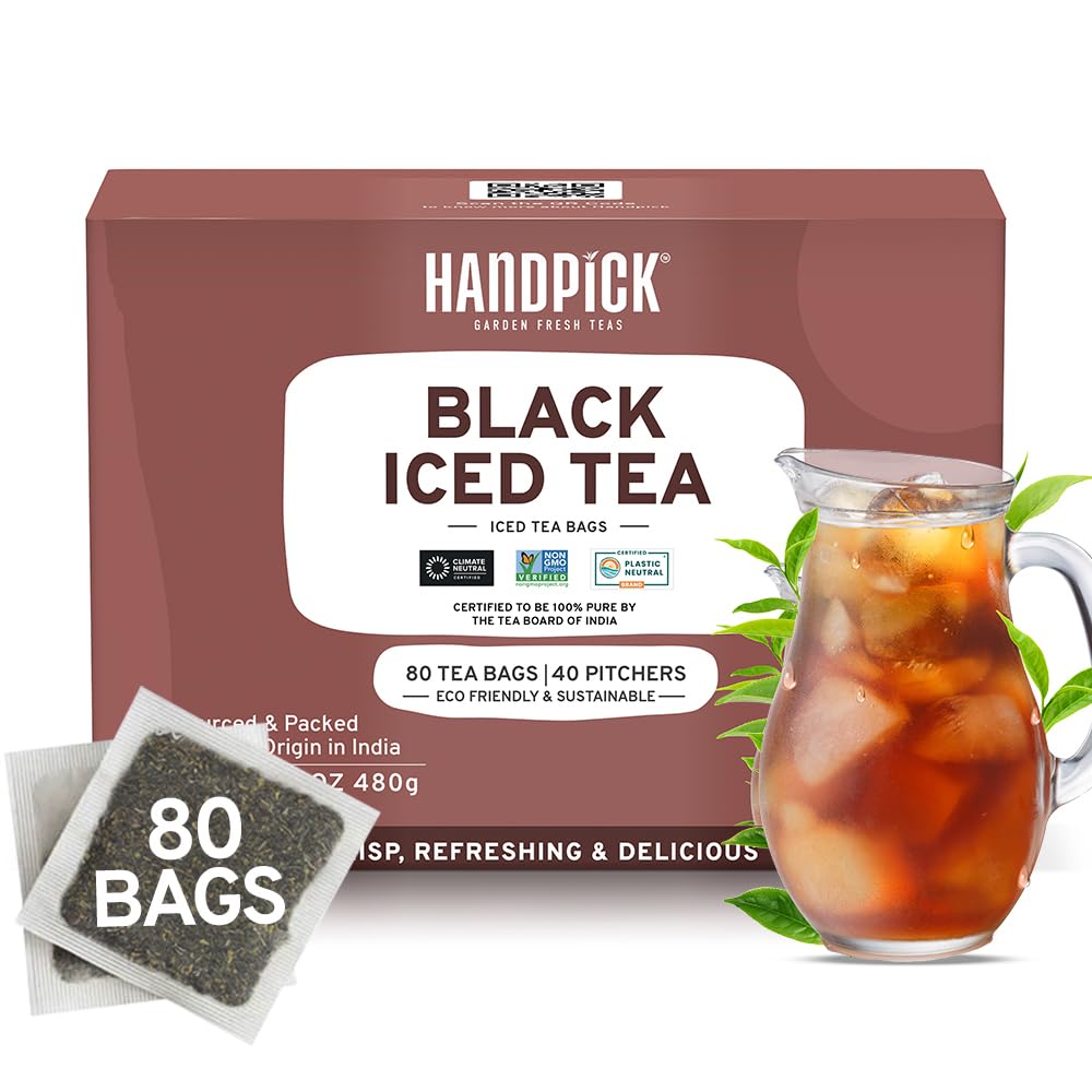HANDPICK, Spearmint Tea Bags (100 Count), Spearmint Leaf Tea Bags