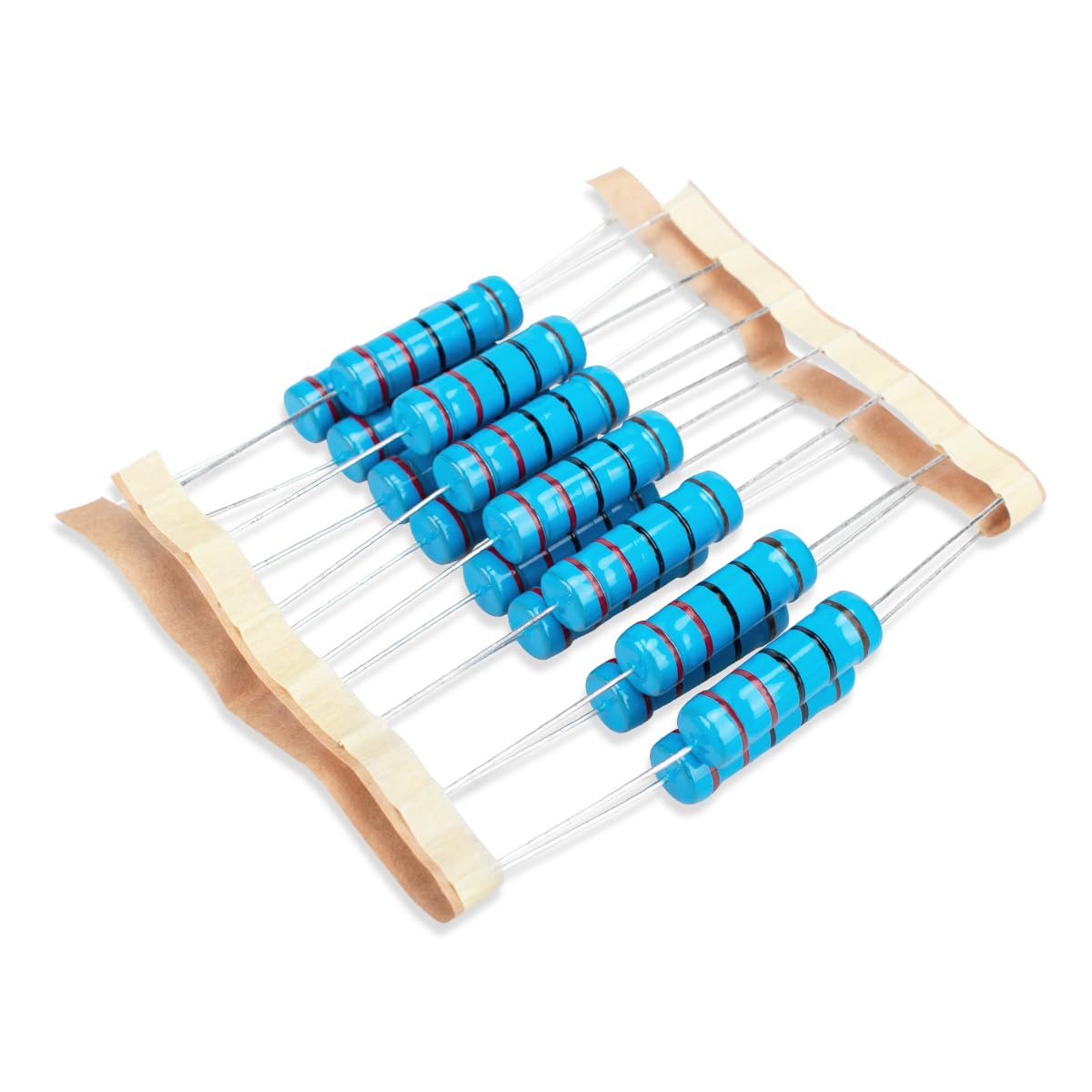 50 Pcs 1W 1% Tolerance 0.1 Ohm Metal Film Resistor Resistance for DIY Project and Experiments