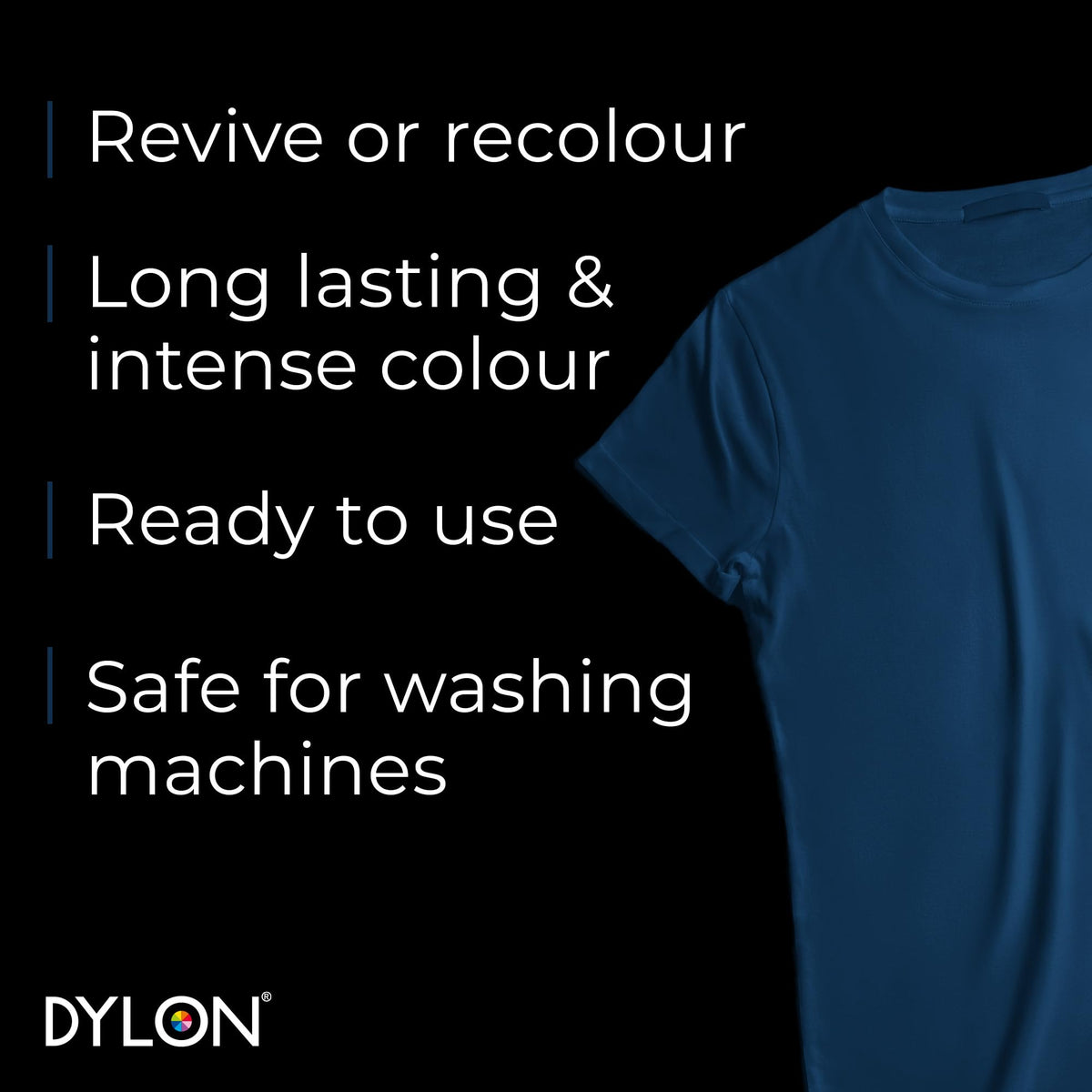 DYLON Washing Machine Fabric Dye Pod, Intense Black, 350g