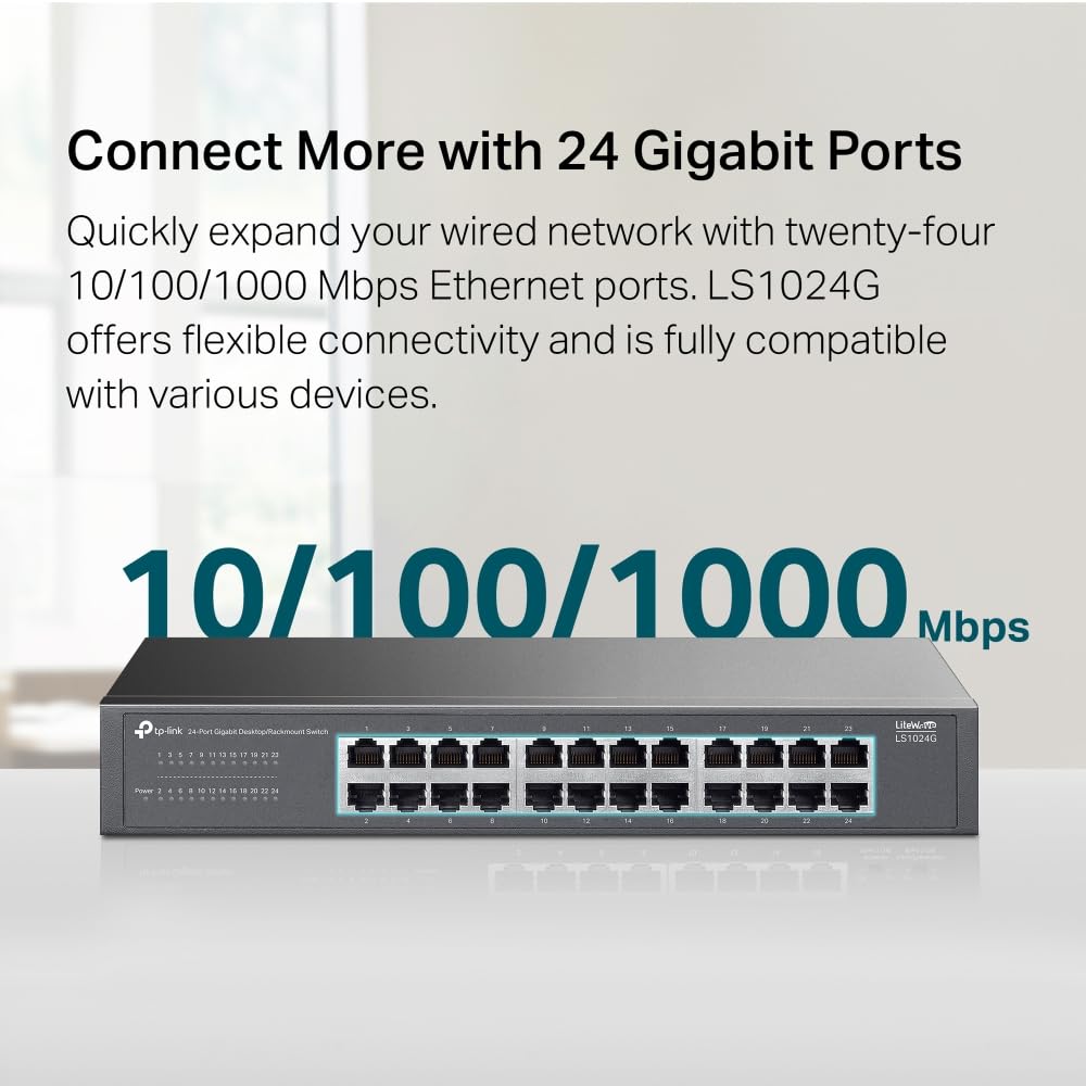 TP-Link EH210 Ethernet Splitter, 1 to 2 Gigabit Network Switch