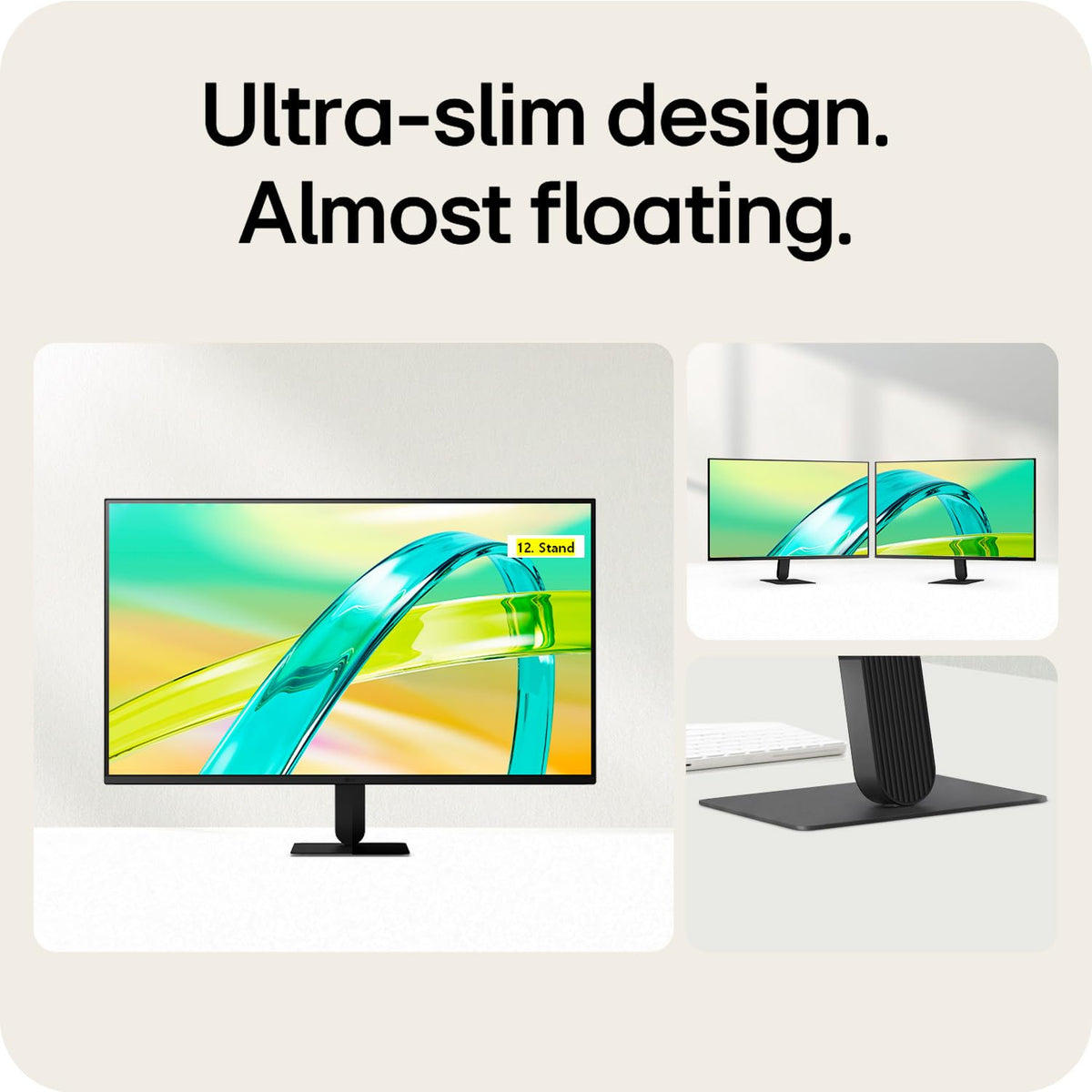 LG Monitor 24U411B-B 24 inch FHD 144Hz IPS Desktop Display, Black