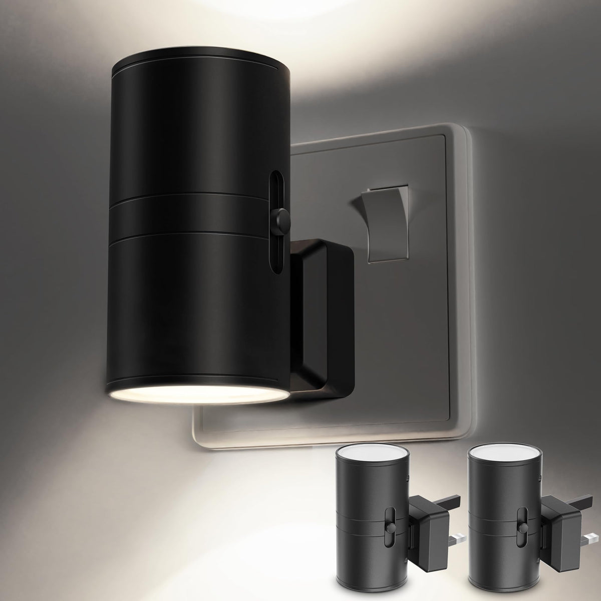 LOHAS-LED Plug in Night Light,Dimmable Nightlight 100LM,Dusk to Dawn Sensor