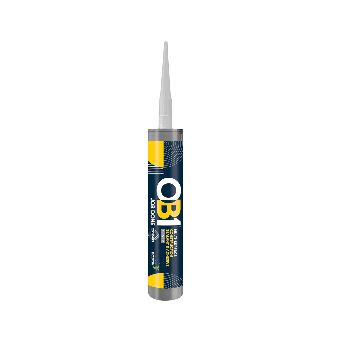OB1 Clear Multi-Surface Construction Sealant & Adhesive, 290ml 2in1 formula