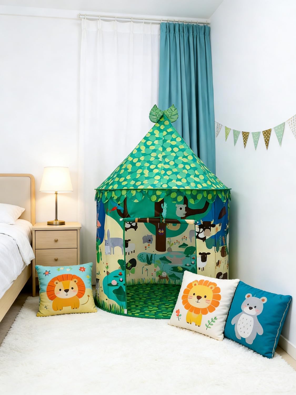 Kids Play Tent, Pop Up Tent for Kids for Indoor and Outdoor Fun, Toy for Girls, Playhouse, Unique Yurt Design