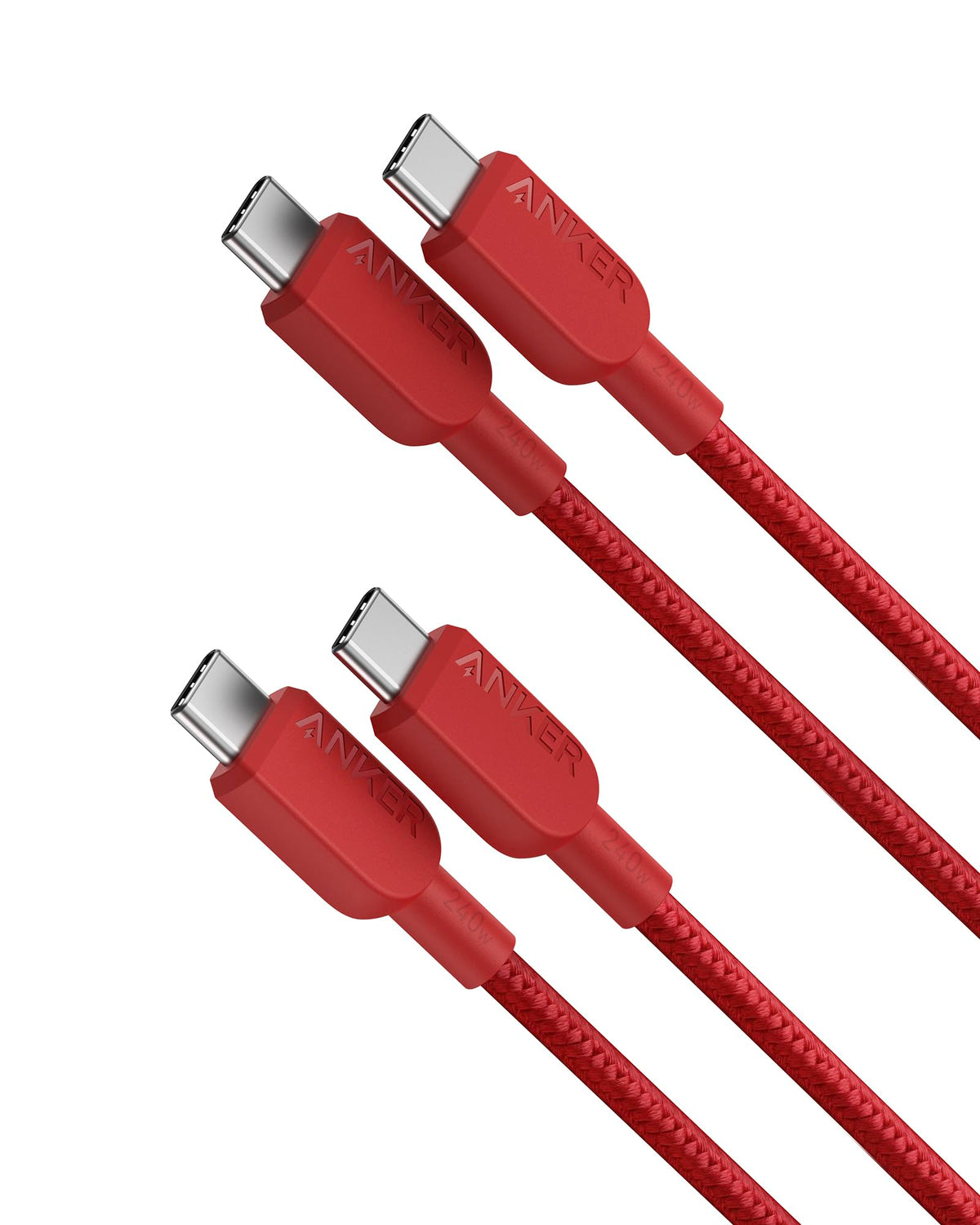 Anker 240W USB C to USB C Cable, Fast Charging Cord (2pack, 1.8m, Black)