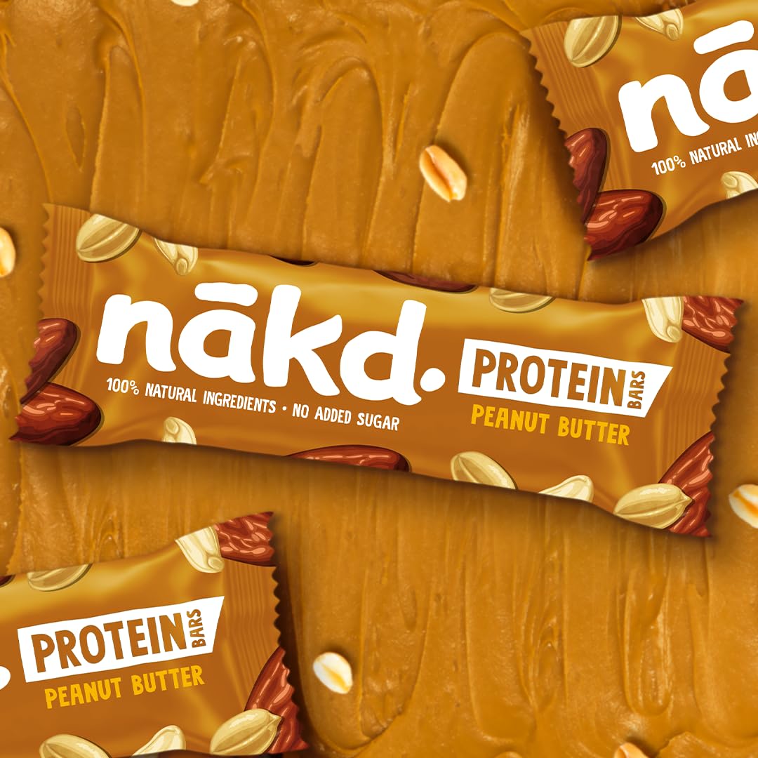 Nakd Cocoa Hazelnut Protein Bar - Vegan - Gluten Free - Healthy Snack, 45g (Pack of 16 bars)