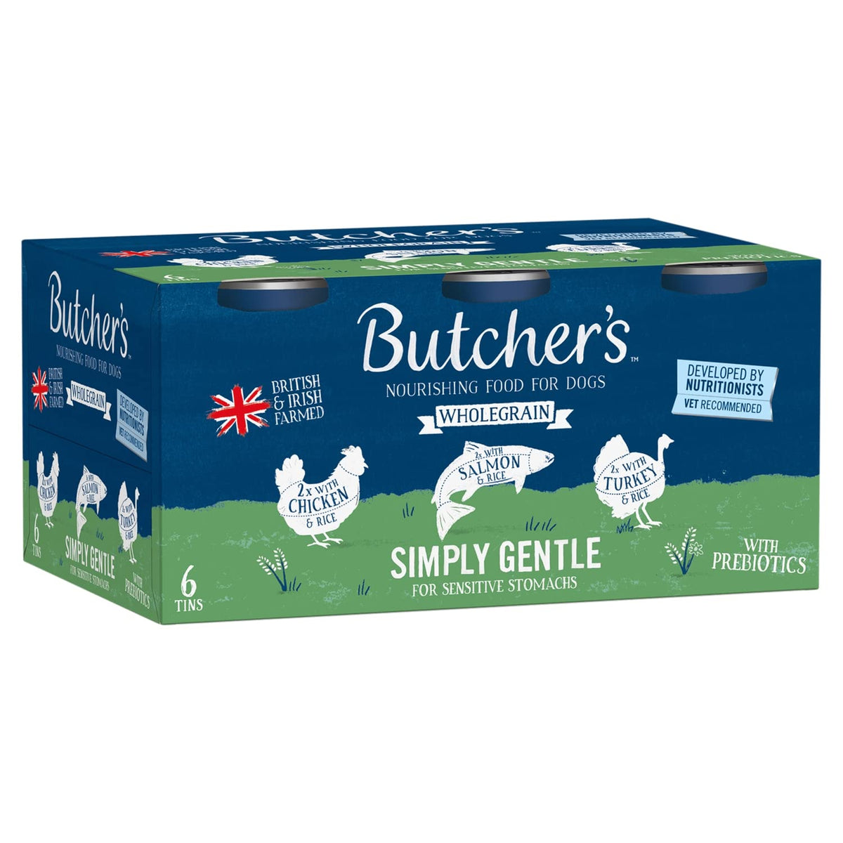 Butcher's Complete Wet Can Adult Dog Food Simply Gentle Loaf Pack 12x390g