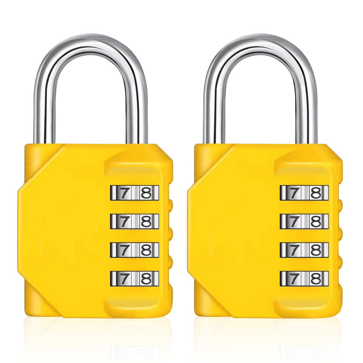 ZHEGE Combination Padlock, 4 Digit Coded Padlock (Sky Blue)