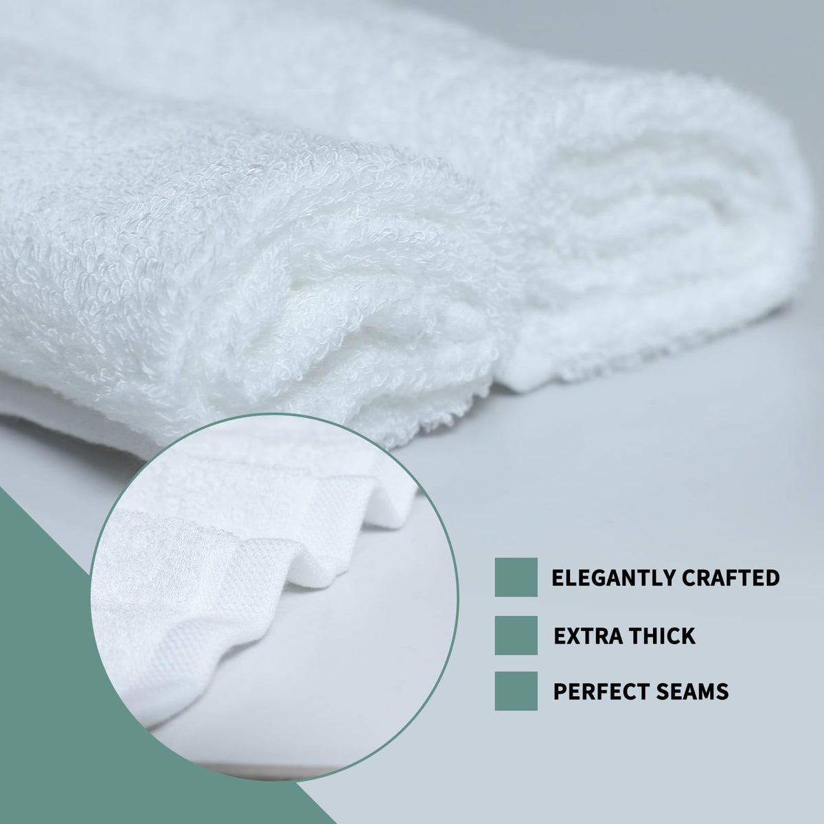 Baby Washcloths 100% Organic Bamboo Bath Washcloth Reusable Face Towels Anti-Bacterial Soft Towel Set Perfect for Newborn(5 Pack)