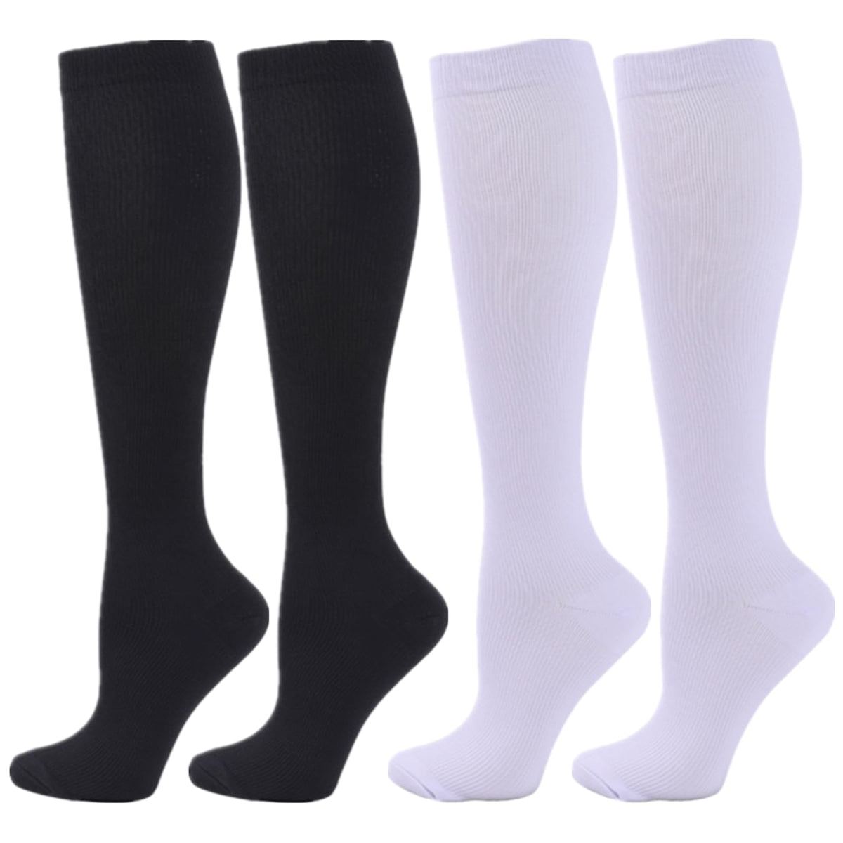 Compression Socks for Women Men, 2/3/4/6 Pairs 20-25mmHg Knee High Socks Compression Stockings for Sport, Athletic, Edema, Diabetic, Varicose Veins, Travel, Pregnancy, Nursing